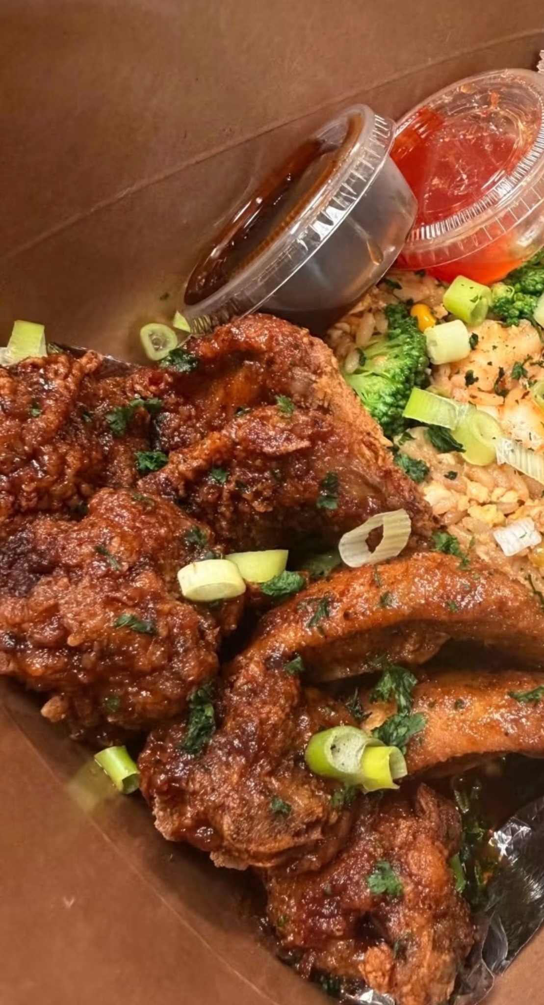 GT Kitchen's original chicken wings with sides